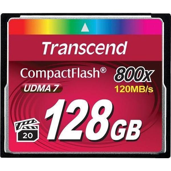 Transcend 128GB 800x CF flashgeheugen CompactFlash