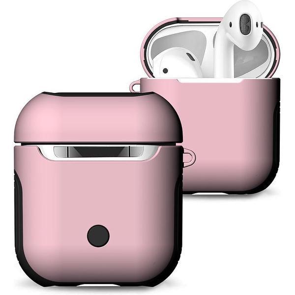 Hybride Silicone Case Cover Hoesje voor Apple Airpods - KELERINO. - Roze