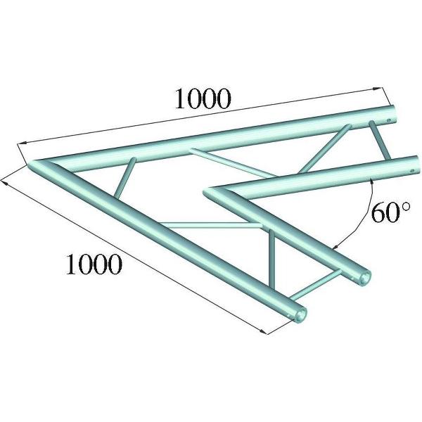 ALUTRUSS BILOCK BQ2-PAC20H 2-way Corner 60°