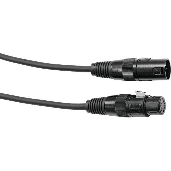 EUROLITE DMX-kabel XLR 5pin 3m zwart