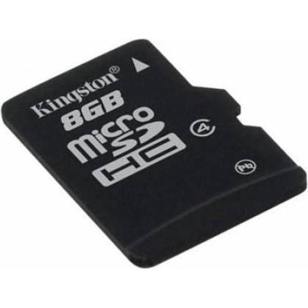 Kingston Technology 8 GB MicroSDHC Class 4 Card flashgeheugen Single Pack w/o Adapter