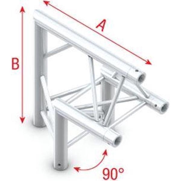 Showtec GT30 driehoek trusshoek 90 graden punt omhoog