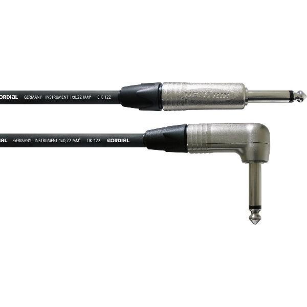 Instr.-kabel 1,5m Neutrik Wink 1 x hoek jack CXI 1,5 PR