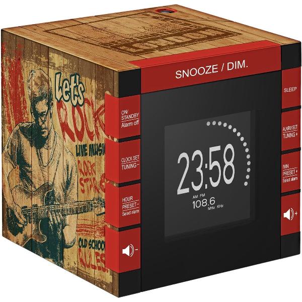 Bigben Wekkerradio met Projectie - Rock