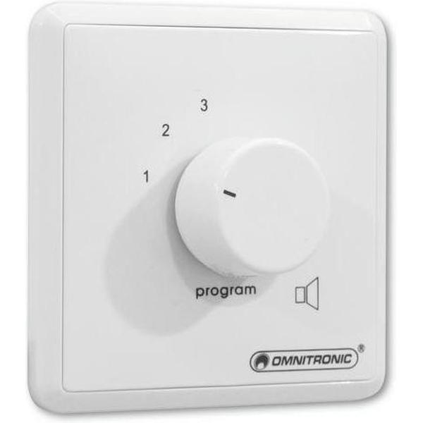 OMNITRONIC PA Stereo Program Selector wh