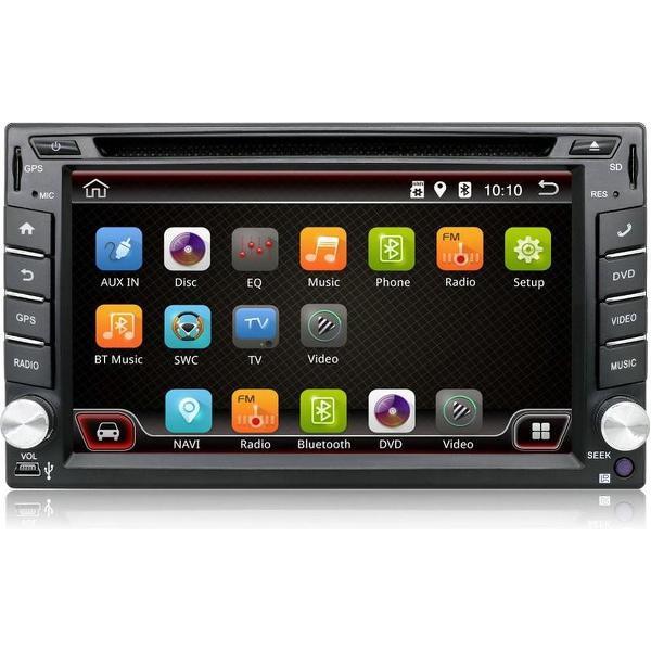 Navigatie radio | Dubbel din universeel | Android 6.0 | 6.2 inch touchscreen | DVD GPS Wi