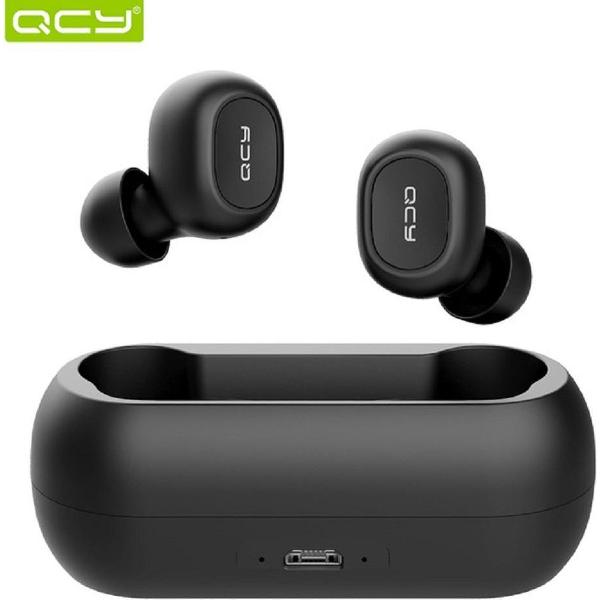 QCY T1C Volledig draadloos In-Ear oordopjes (ZWART) | Bluetooth 5.0 | Meer dan 20 uur gebruik