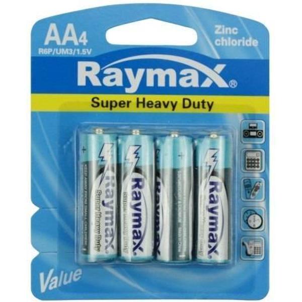 Raymax AA Batterijen - LR06 - Zink - 4 Stuks