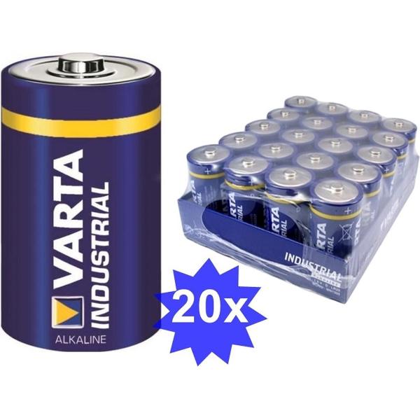 Varta Industrial D/LR20 alkalinebatterij - 20 Stuks