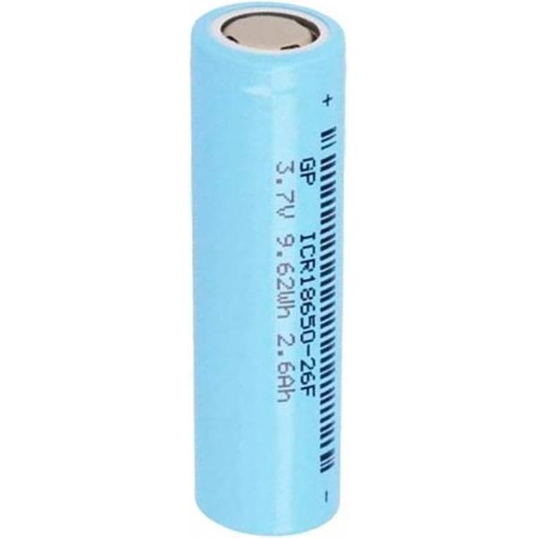 GP 18650 ICR18650-26F 2600mAh 5.4A 3.7V Li-Ion - 1 Stuk
