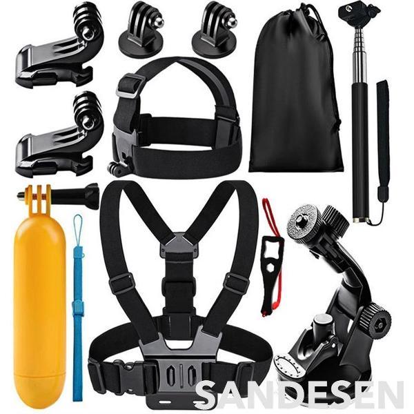 9-in-1 accessoires voor Gopro Action Camera-accessoireset voor GoPro Hero 7 6 5 4 3 SJ4000 Xiaomi Yi DBPOWER en andere sportcamera's