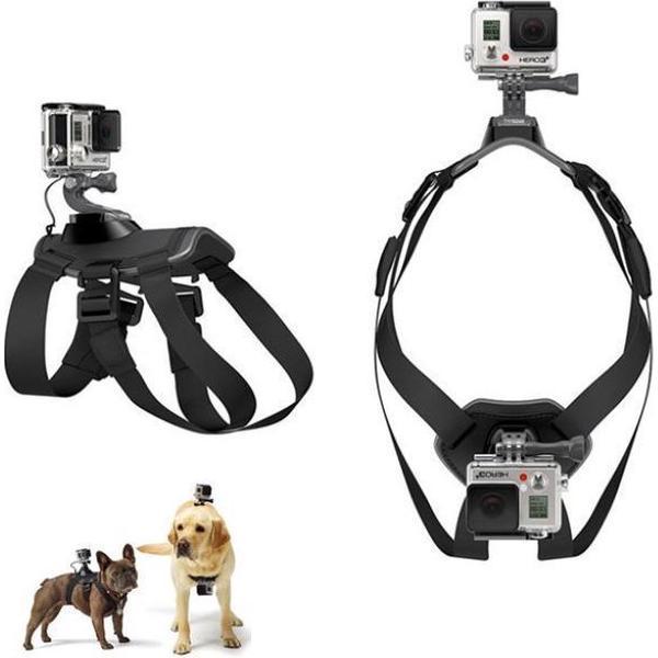 Gopro hondenset-Action cam mount-kleuren zwart-15 * 18 * 8cm