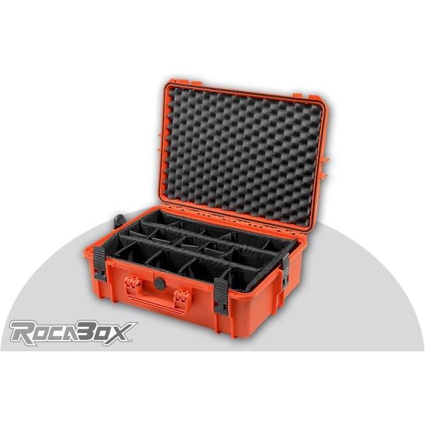 Rocabox - Universele Camera koffer - Waterdicht IP67 - Oranje - RW-5035-19-OC - Camera inleg