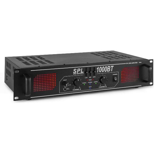 SkyTec SPL1000BT stereo DJ Bluetooth versterker met 3-bands equalizer - 2x 500W
