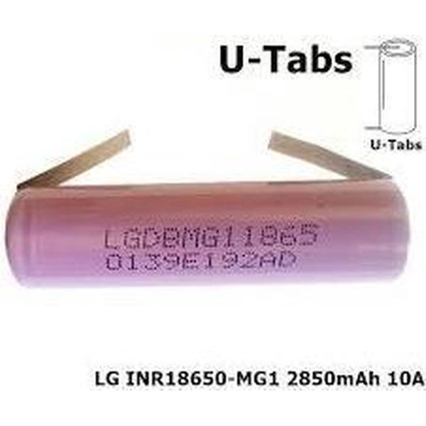 1 Stuk 18650 LG INR18650-MG1 10A U-Soldeerlippen