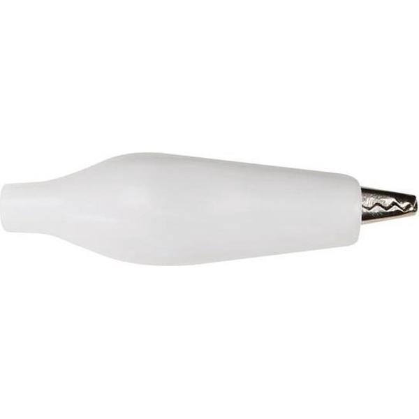 GEISOLEERDE KROKODILLENKLEM 27mm - WIT (CM5W)