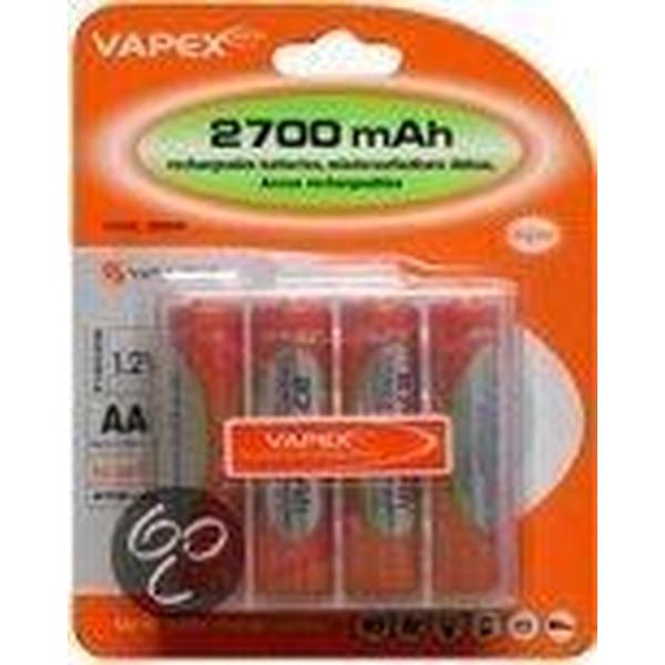 Vapex Oplaadbare AA Batterijen - 2700 mAh - 4 stuks