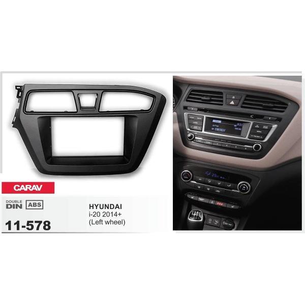 2-DIN HYUNDAI i-20 2014+ (Left wheel) afdeklijst / installatiekit Audiovolt 11-578