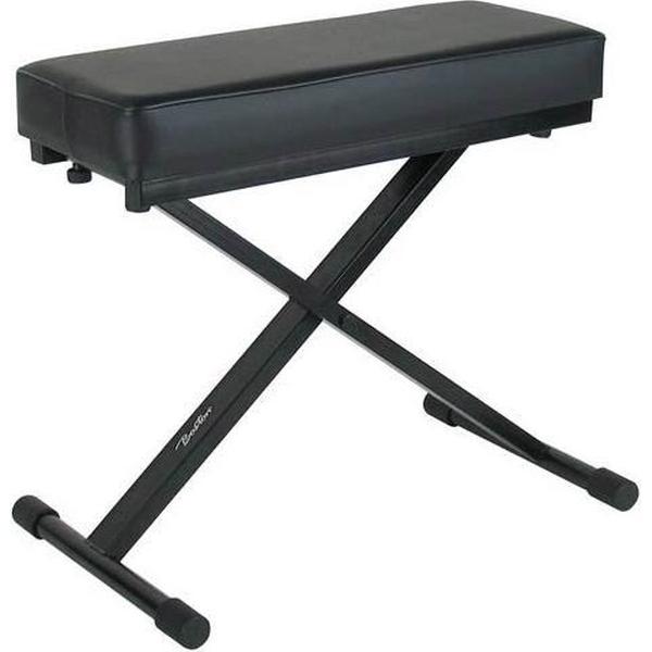 Keyboardbank X-model Boston OB-90 EZ adjust Zwart leather look zitting (53x24 cm)