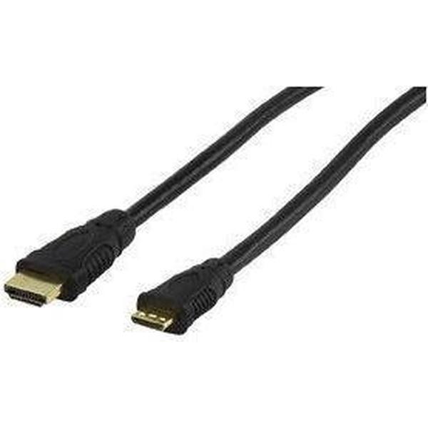 Valueline - 1.3 High Speed HDMI naar Mini HDMI kabel - 1.5 m - Zwart