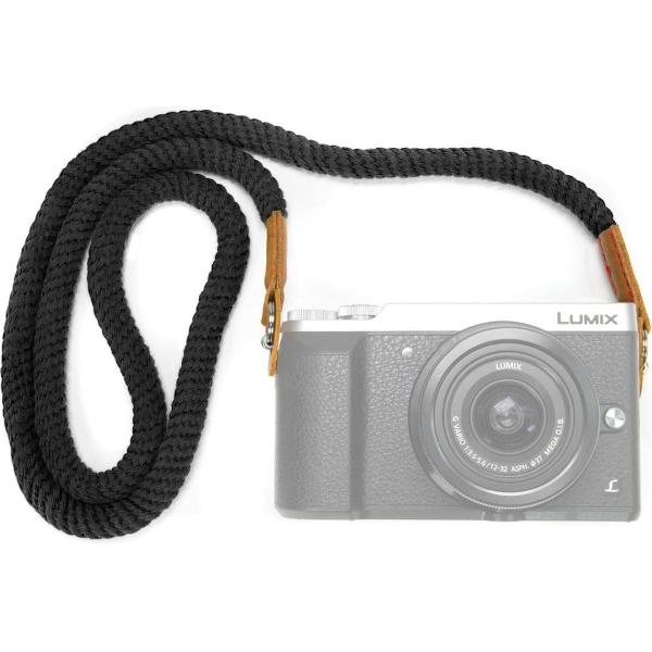 Katoenen Schouderband / Nekband / Draagriem (Zwart)