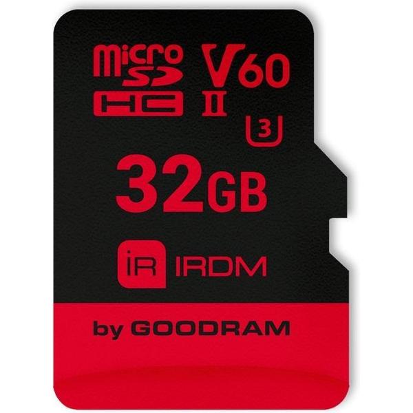 Goodram IRDM MicroCard flashgeheugen 32 GB SDHC Klasse 10 UHS-II