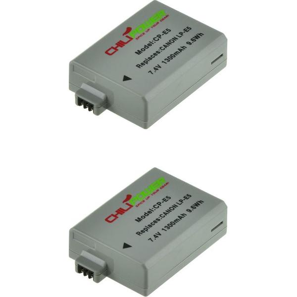 ChiliPower Canon LP-E5 camera batterij - 2 stuks verpakking