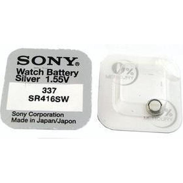 Sony 337, SR416SW, SR62 knoopcel horlogebatterij