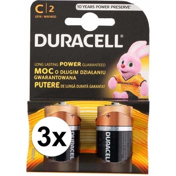 Duracell batterijen CR/LR14 6 stuks