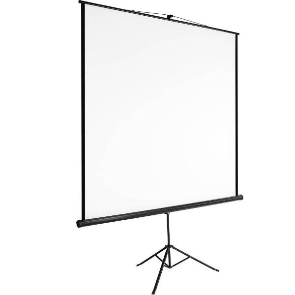 TecTake - Projectiescherm met statief 152 x 152 cm 402513