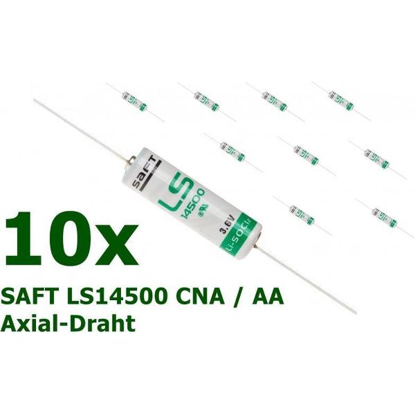 10 Stuks - LS14500 CNA / AA met soldeerdraden Lithium batterij