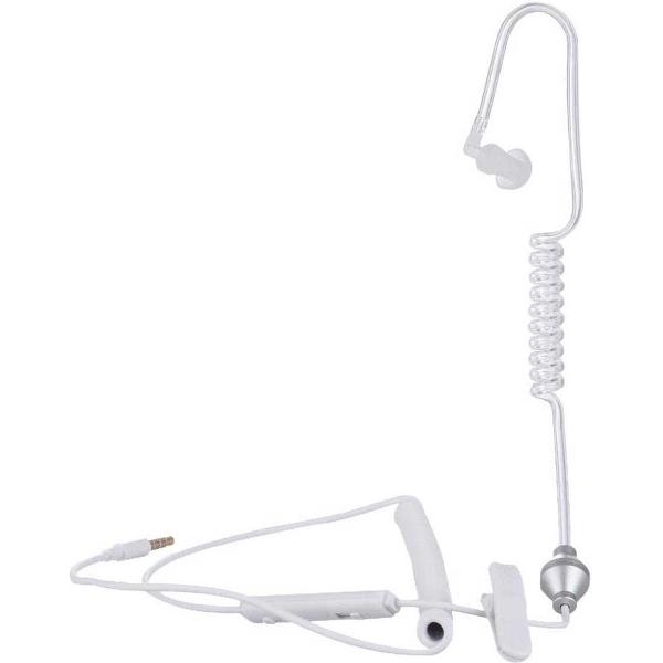 FBI Cool style oortje met stralingsbescherming- Wit