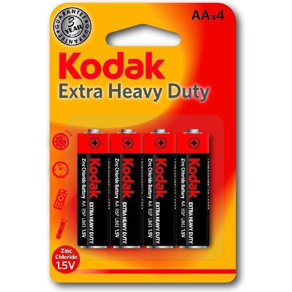 Batterij AA Batterijen Kodak Extra Heavy Duty Goede kwaliteit Batterijen - Gratis Verzending - Penlite - 4 Stuks