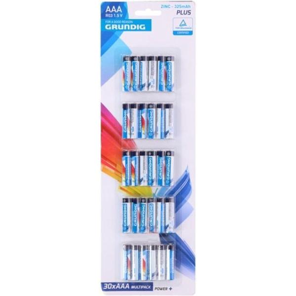Grundig Batterijen R03 Aaa Zink 30 Stuks
