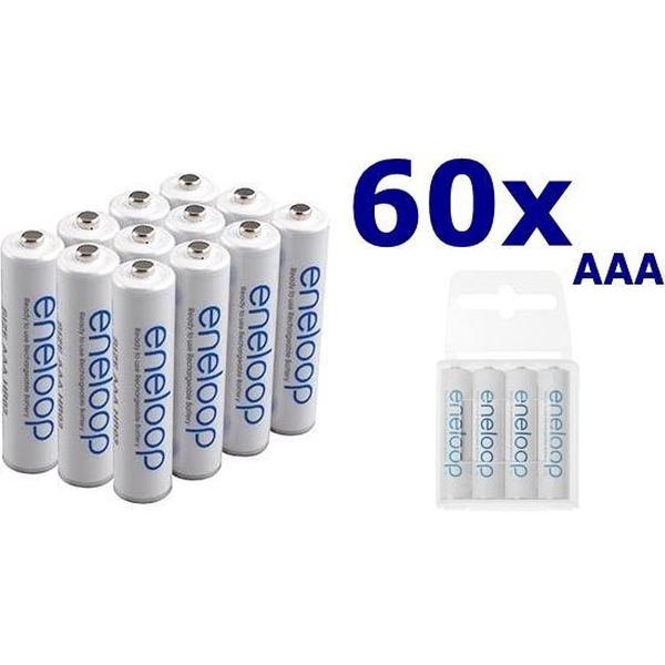 60 Stuks - AAA R3 Panasonic Eneloop Oplaadbare Batterijen