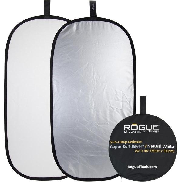 Rogue 2in1 Reflector Silver/White 50x100cm