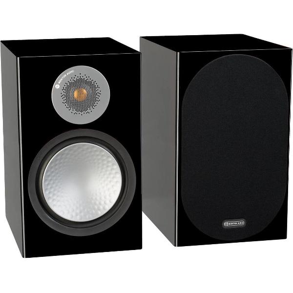 Monitor Audio Silver 100 - Hifi Boekenplank Luidspreker - Hoogglans Zwart (Paar)