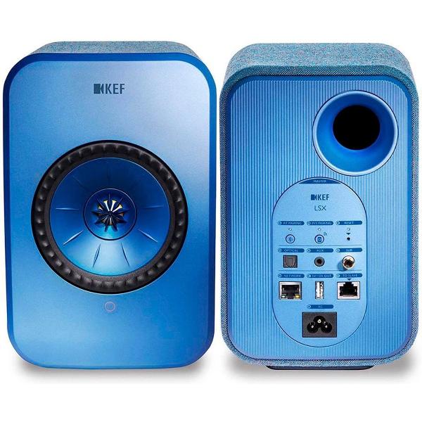 KEF LSX Wireless Stereo Speakers - Blauw ( prijs per set )