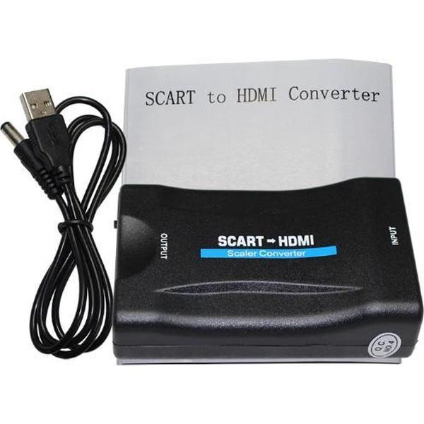WiseGoods - Premium Scart Naar HDMI Converter - Scart Converter - 1080p HDMI to Scart - Omvormer - Kabel - Adapter - Full HD