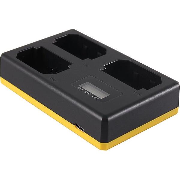 Huismerk Triple Lader Sony NP-FZ100 - Laadt 3 accu's, ook tegelijkertijd