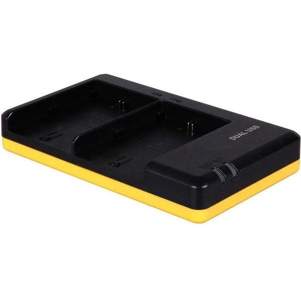 Huismerk Duo oplader voor 2 camera accu's Canon LP-E6 en LP-E6N