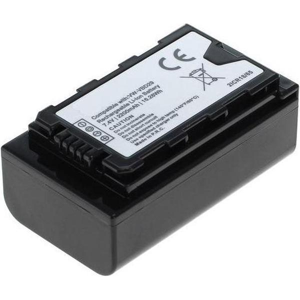 Huismerk Camera-accu VW-VBD29 voor Panasonic videocamera