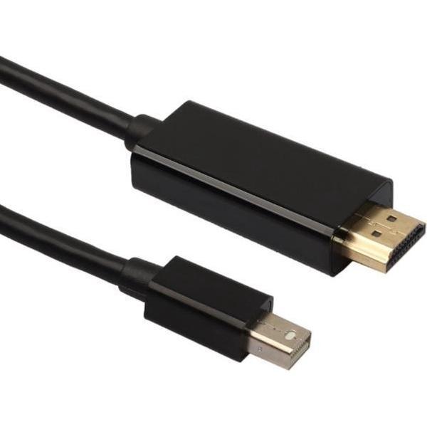 Dolphix Mini DisplayPort 1.1 naar HDMI 1.3 kabel (Full HD 1080p) / zwart - 3 meter