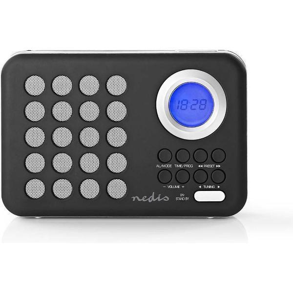 Nedis FM-Radio | Batterij - Netvoeding - AUX - USB | Zwart