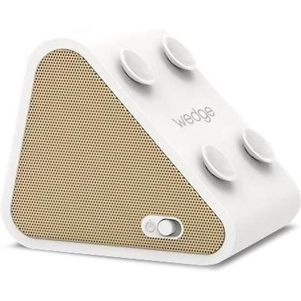 Antec AMP Wedge 2 in 1 Compact Draadloze Bluetooth Speaker met Smartphone houder, Goudkleurig