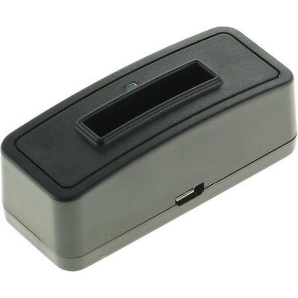 OTB Camera acculader compatibel met o.a. Casio NP-80/NP-82, Fujifilm NP-45, Kodak KLIC-7006, Nikon EN-EL10 en Olympus Li-40B/Li-42B accu's