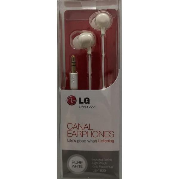 LG - LE-1600 Canal Stereo Head Phones 3.5mm - Wit