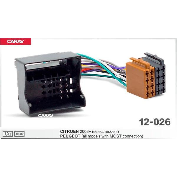 autoradio aansluitstekker Citroën alle modellen met quadlock 12-026
