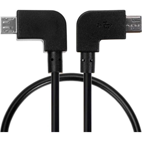 50CAL OTG kabel 30cm micro-USB >> micro-USB (Android) stroom, data en video