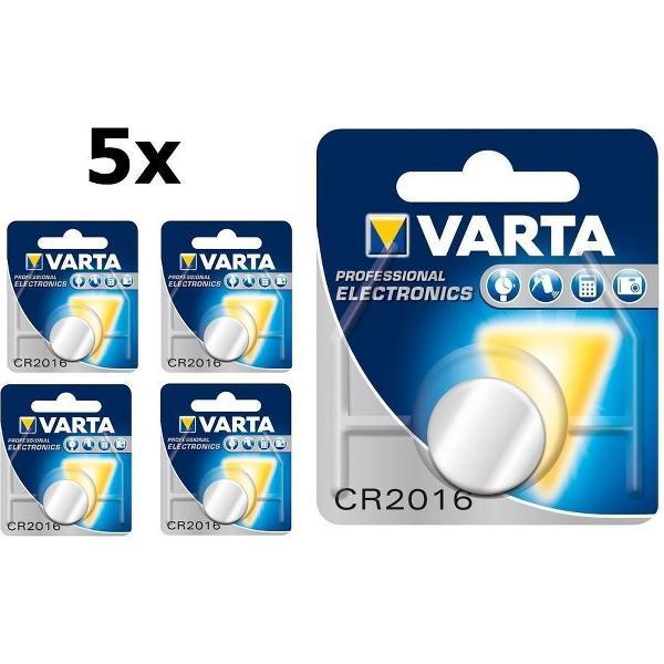 5 Stuks - Varta CR2016 Professional Electronics 3V 90mAh Lithium knoopcel